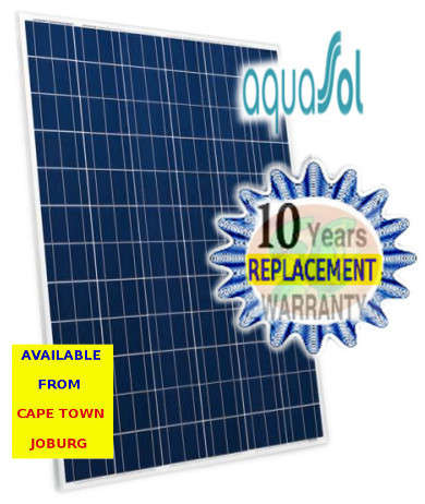 180w AquaSol high voltage solar panels designed for solar pumping ex CPT/JHB - Special Offer
