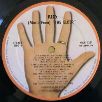 KISS - Music from The Elder vinyl lp - import (NM-/Ex VG+)