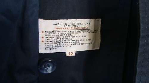 Size 10 All Weather Ladies Navy Blue Coat/Jacket