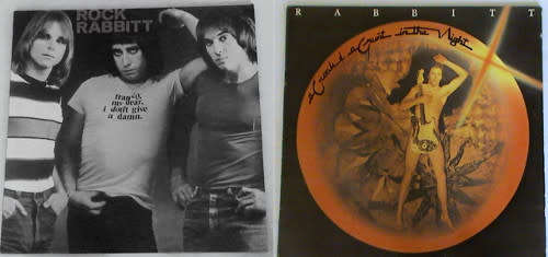 Rabbitt - 2 lp vinyls - a Croak a Grunt in the Night and Rock Rabbitt - Hard to find