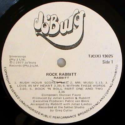 Rabbitt - 2 lp vinyls - a Croak a Grunt in the Night and Rock Rabbitt - Hard to find