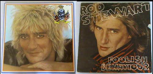 Rod Stewart - 2 lp vinyls -  Foolish behaviour and The Rod Stewart collection