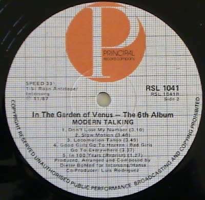 MODERN TALKING - 2 LP Vinyls - The 1st and the 6th Albums - Local pressings