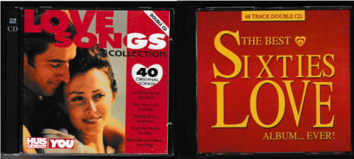 Love Songs collection - 2 albums with 4 CDS and 88 songs - CDs in excellent collectable condition.