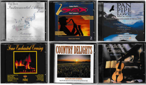 Instrumentals collection of 6 CDs - 104 tunes