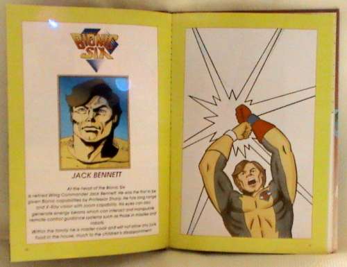 BIONIC SIX ANNUAL 1986 hardcover - rare and hard to find