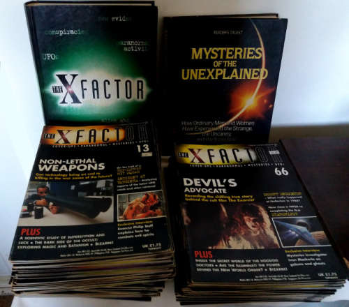 The X-Factor magazine Issues 1-96 excl nr.90 + Book - Paranormal Mysteries UFOs Cover-Ups