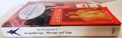 The Encyclopaedia of Aromatherapy, Massage and Yoga plus The Little Red Book of Acupuncture