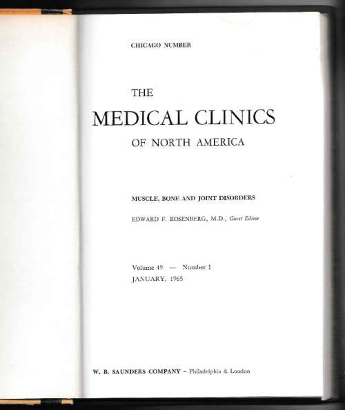 Essentials of orthopaedics and Medical clinics of North America - muscle, bone and joint disorders