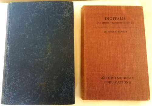 Diseases of the heart and circulation and Digitalis and other cardiotonic drugs - 2 medical books
