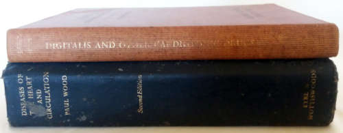 Diseases of the heart and circulation and Digitalis and other cardiotonic drugs - 2 medical books