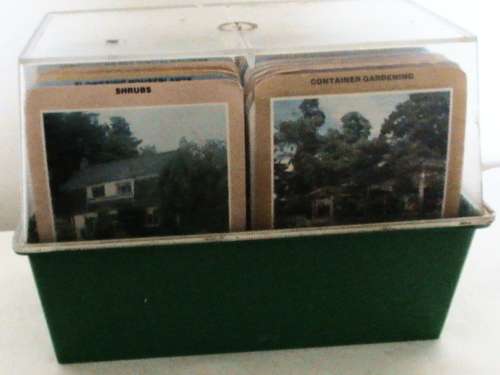 1978 Gardening card set in a box by Tree Communications Inc