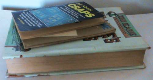 3 books on gaming - Scarne`s encyclopedia of games - Win-like-me - All about craps