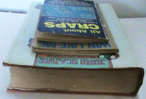 3 books on gaming - Scarne`s encyclopedia of games - Win-like-me - All about craps