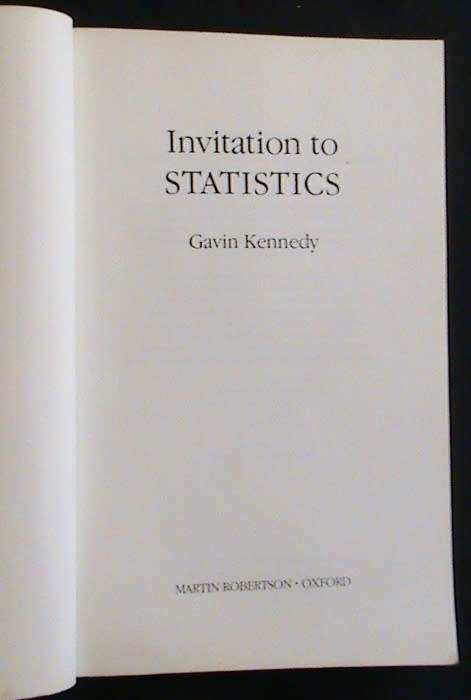 Statistics - A collection of 4 books on this subject.