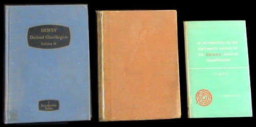 Dewey Decimal Classification Vol1 -An Introduction to Dewey System - Cumulated Fiction Index job lot