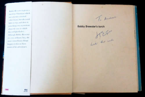 First edition Bobby Brewster`s typewriter and Bobby Brewster`s torch