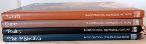 The Good Cook 4 book collection with culinary herb chart- Fish and Shellfish, Poultry, Game and Lamb