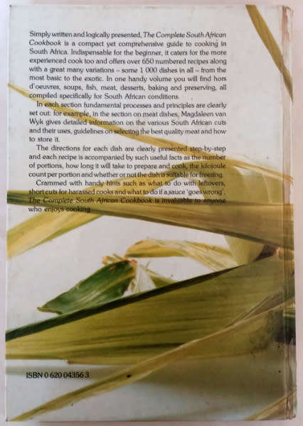 4 books: The good cook, Vegetables salads and cold hors-d`oeuvre, Complete SA cookbook, Canned foods