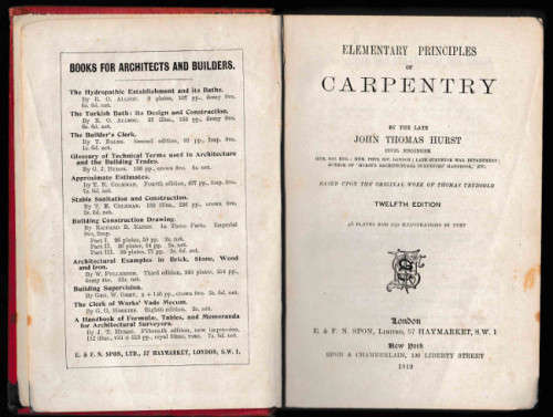 Elementary principles of carpentry 12th edition, 1919