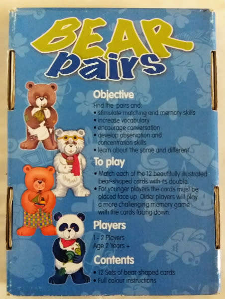 Smile Education - Bear pairs ( Incomplete - 10 not 12 pairs)