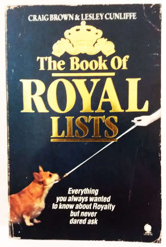 The Guiness Book of Records 1988, Totals book of Southern African Records, The Book of Royal Lists