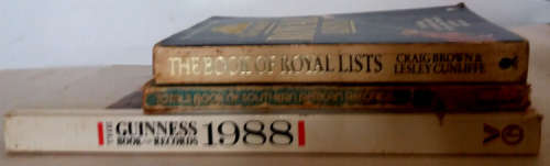The Guiness Book of Records 1988, Totals book of Southern African Records, The Book of Royal Lists