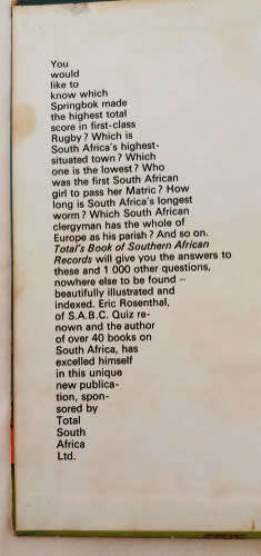 The Guiness Book of Records 1988, Totals book of Southern African Records, The Book of Royal Lists