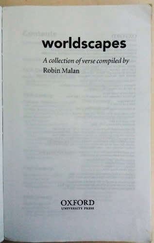Worldscapes - A collection of verse compiled by Robin Malan - Oxford University Press
