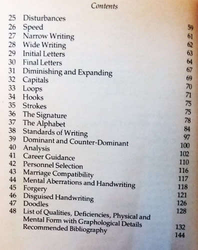 Handwriting Analysis - a fully illustrated guide by Barbara Hill