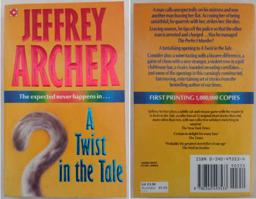 Mystery and Crime 10 novels - Edgar Wallace, Jeffrey Archer, Alan Scholefield, Michael Crichton etc.