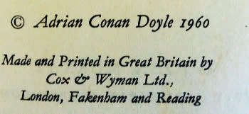 Adrian Conan Doyle - Tales of Love and Hate (1960 hardcover)