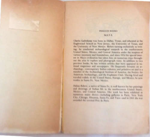 Maya The Riddle and Rediscovery of a lost civilizaton by Charles Gallenkamp