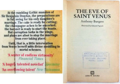 The Blue Frogs, The Olive Groves of Alhora, Eve of Saint Venus, Barrington, Rich and the Righteous