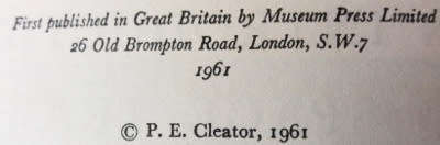 An Introduction into Space Travel by P.E. Cleator 1961