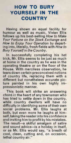 How to bury yourself in the country - 1st ed. & Making and managing a smallholding - 2 books