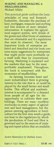 How to bury yourself in the country - 1st ed. & Making and managing a smallholding - 2 books
