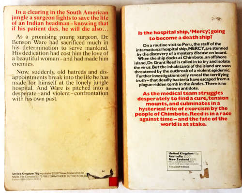 Frank G. Slaughter 2 books - Plague Ship and Tomorrow`s Miracle