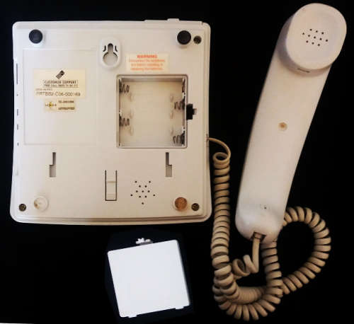 Big Button CLI Telkom Landline Corded telephone with RJ11 to RJ11 10m telephone extension line.