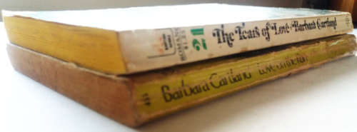 Barbara Cartland (2 paperbacks) The Tears of love and Love on the run