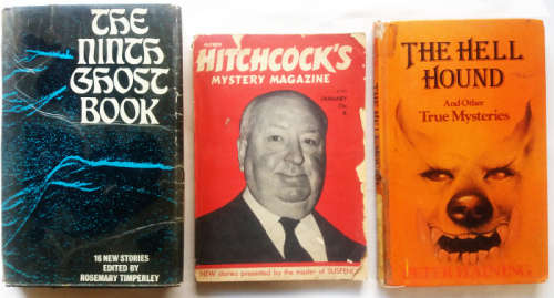 9th Ghost Book, Alfred Hitchcock Mystery Mag Vol 20 no.1 and The Hell Hound and other True Mysteries