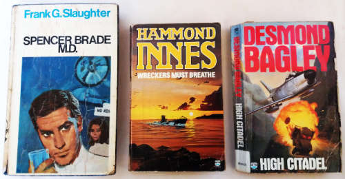 Hammond Innes, Desmond Bagly and Frank G. Slaughter 3 book job lot