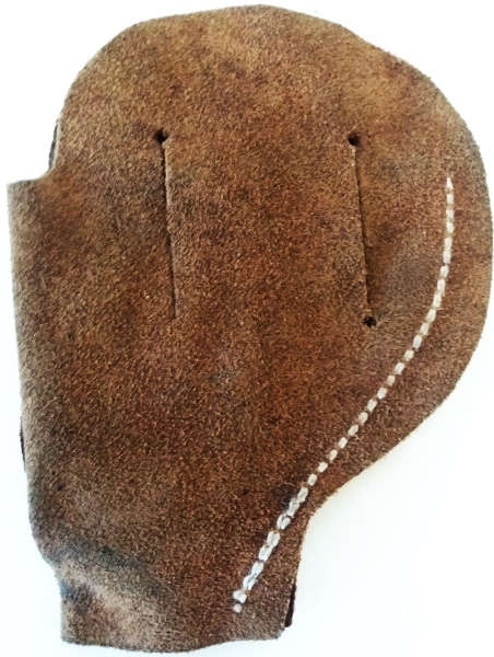 Gun Holsters for .38 cal (9 mm) Revolver - 1 genuine leather and 1 genuine suede double sided