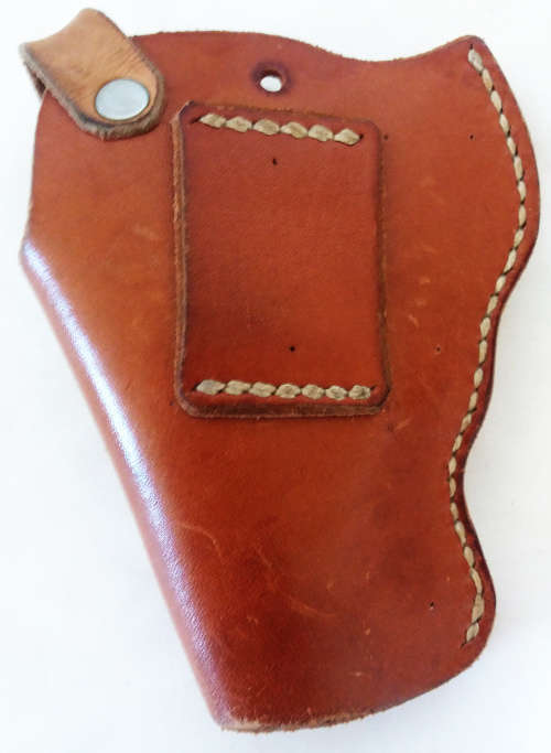 Gun Holsters for .38 cal (9 mm) Revolver - 1 genuine leather and 1 genuine suede double sided