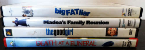 The good girl, Death at a funeral, big FAT liar and Madeas Family Reunion 4 comedy DVD Movies bundle