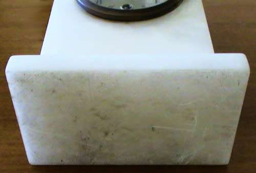 Mantel marble clock made in Germany (For restoration) circa 1945