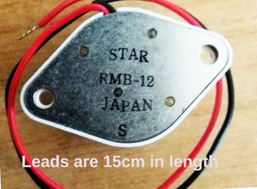Star Micronics Audio Buzzer RMB-12 - 12V @ 23mA - Vintage part Job lot of 3 items