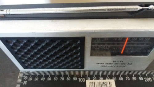 Vintage HI - FI Solid State AM / VHF-AIR Sharleen Transistor radio - working - just needs batteries