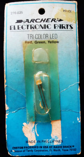 Radio Shack Archer #276-035 Tri-Color LED Red, Green, Yellow