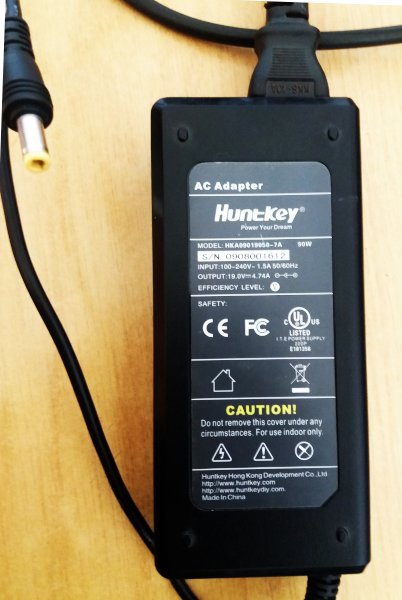 Huntkey 90W ES Notebook power adapter with power cord and plug